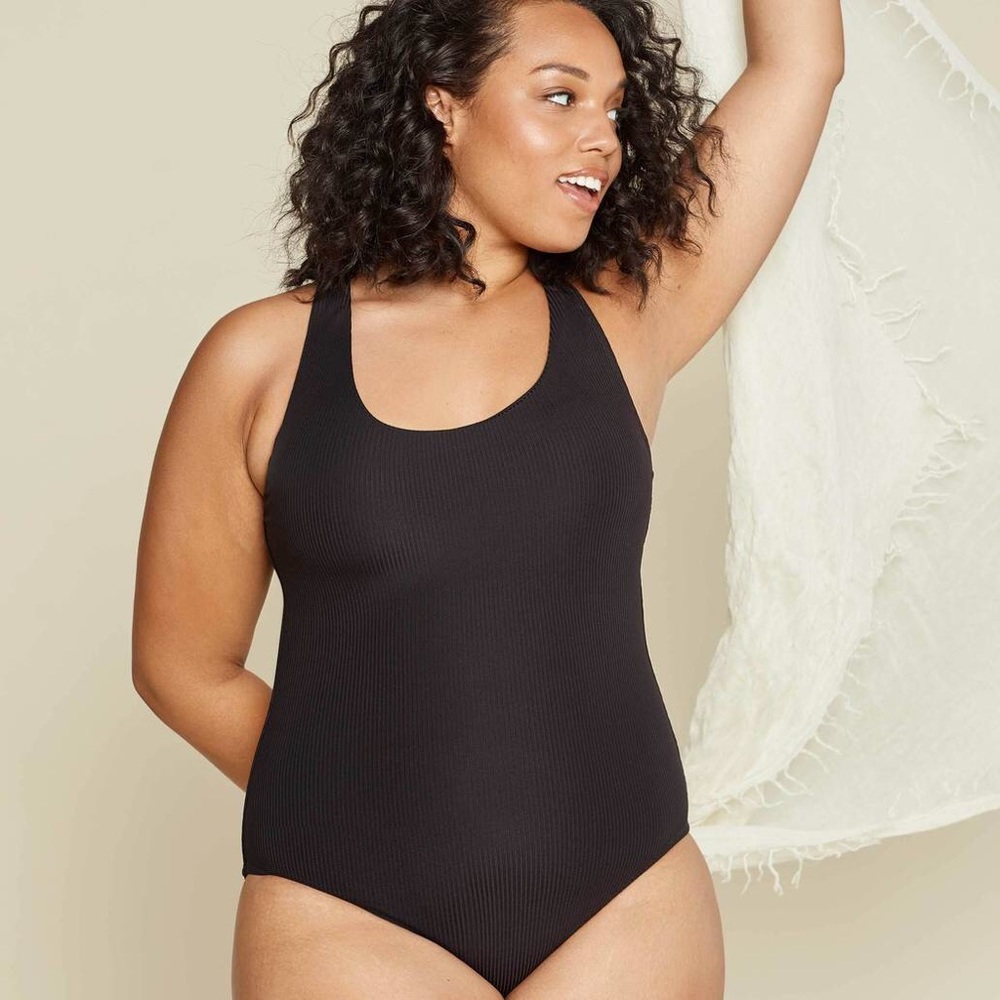 Catalina Black One Piece Swimsuit XL - Picture 3 of 8
